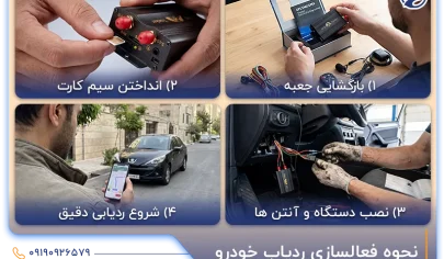 مراحل راه اندازی جی پی اس خودرو