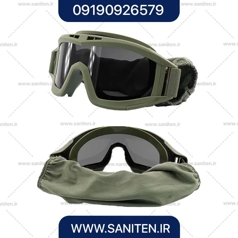 عینک تاکتیکال ضد گرد و غبار مدل Cheetah-Pro Glass 02