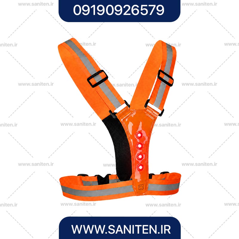 جلیقه شبرنگ چراغ دار مدل OGuard-LED Reflective Vest
