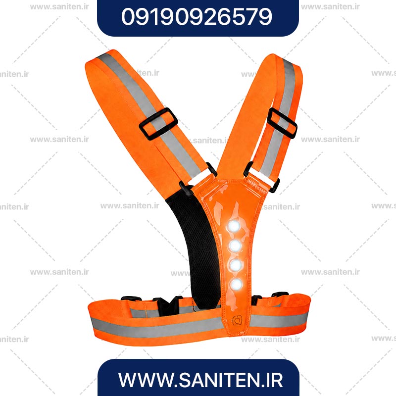 جلیقه شبرنگ چراغ دار مدل OGuard-LED Reflective Vest
