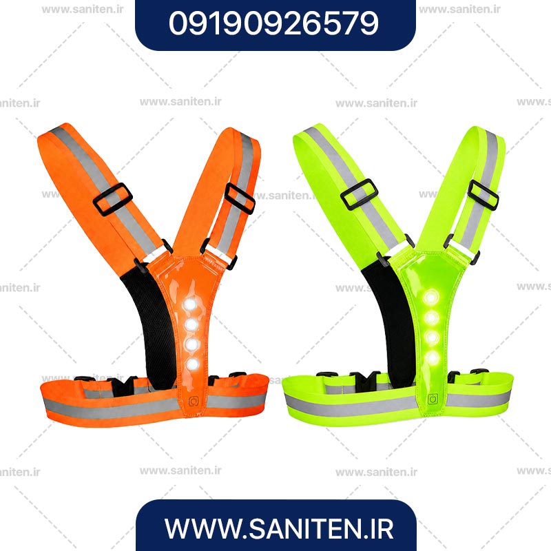 جلیقه شبرنگ چراغ دار مدل OGuard-LED Reflective Vest